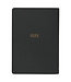 Blessed Charcoal Gray Faux Leather Classic Journal - Luke 1:45