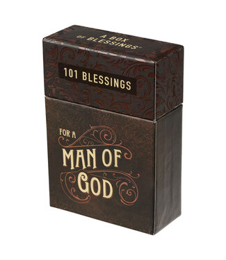 Christian Art Gifts 101 Blessings for a Man of God Box of Blessings