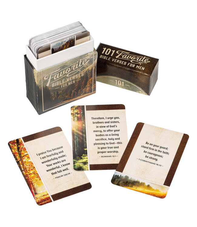 101 Favorite Bible Verses for Men Box of Blessings （祝福金句卡）