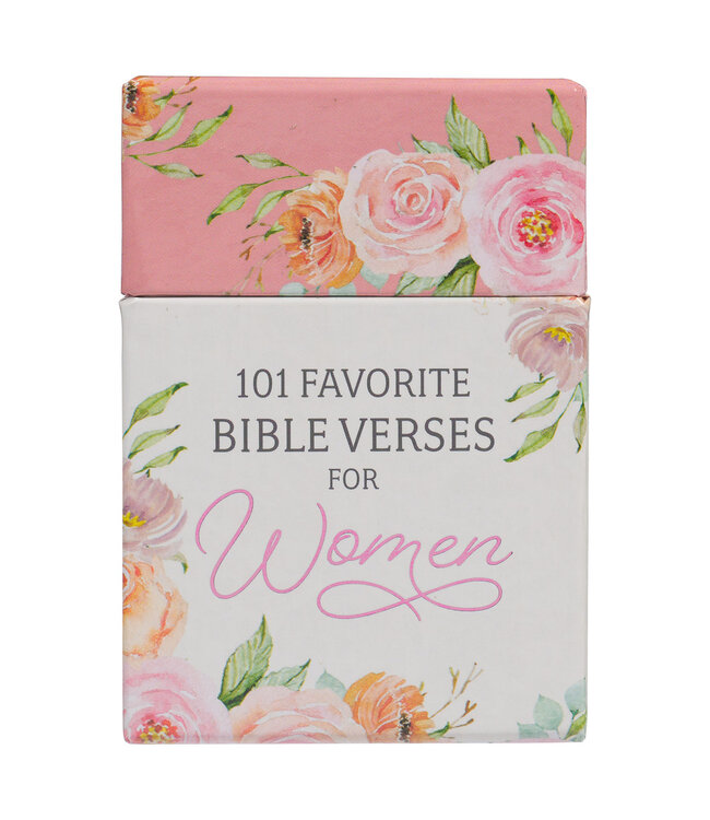 101 Favorite Bible Verses for Women Pink Floral Box of Blessings