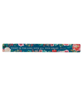 Christian Art Gifts Trust in the Lord with All Your Heart Magnetic Strip - Proverbs 3:5