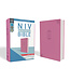 NIV Value Thinline Bible/Large Print (Comfort Print)-Pink Leathersoft