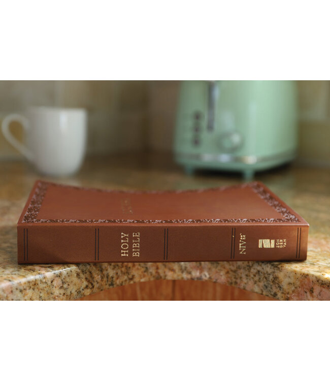NIV Holy Bible/Soft Touch Edition (Comfort Print)-Brown LeatherSoft
