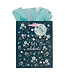Let's Celebrate Blue Floral Medium Gift Bag - Psalm 107:1