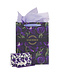 Christian Art Gifts Blessed Purple Tulip Large Portrait Gift Bag with Card Set - Luke 1:45