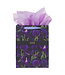 Blessed Purple Tulip Large Portrait Gift Bag with Card Set - Luke 1:45