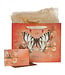 Christian Art Gifts Grace Butterfly Orange Large Landscape Gift Bag with Card Set - Ephesians 2:8