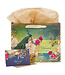 Blessed Blue Peacock Large Landscape Gift Bag with Card Set - Jeremiah 17:7