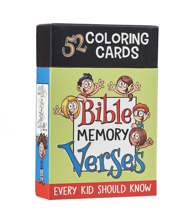 52 Bible Memory Verses Every Kid Should Know Coloring Cards for Kids
