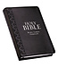 Black Faux Leather King James Version Deluxe Gift Bible with Thumb Index