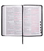 Black Faux Leather King James Version Deluxe Gift Bible with Thumb Index