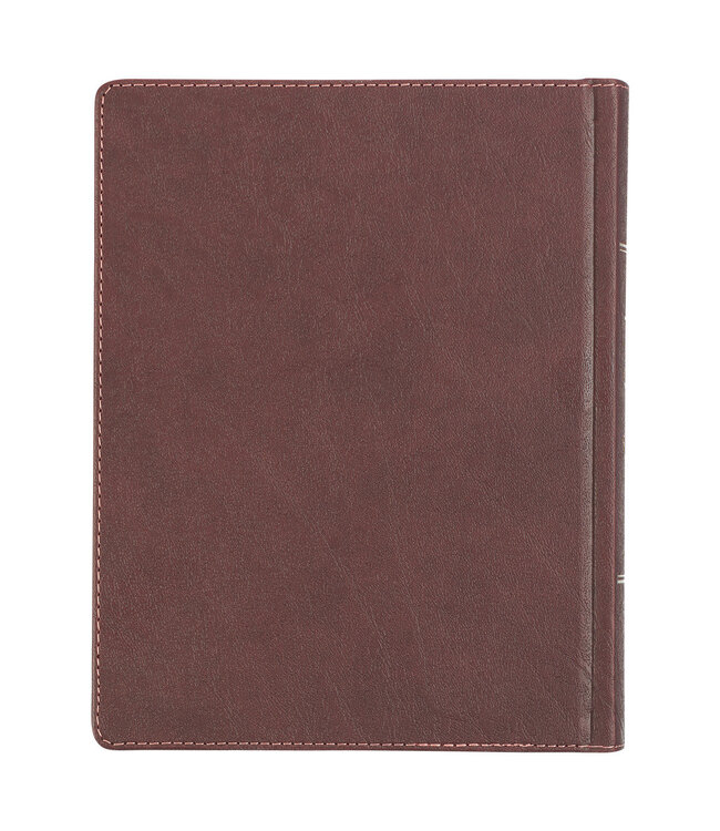 Brown and Pink Faux Leather Hardcover Note-taking Bible