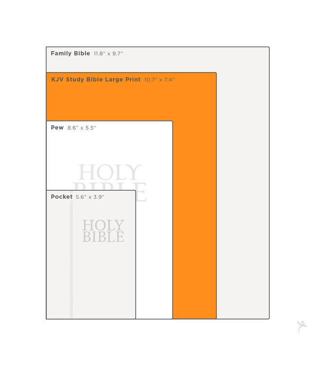 Black Hardcover Large Print King James Version Study Bible