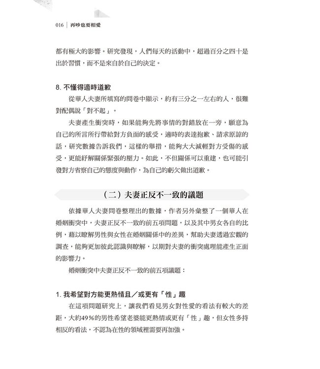 再吵也要相愛：歷經衝突的婚姻，能繼續相守的祕訣