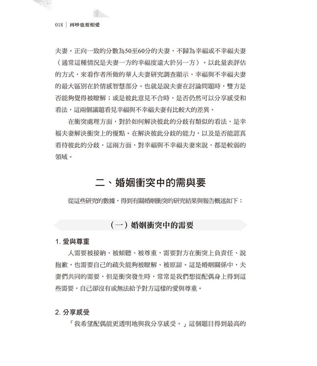 再吵也要相愛：歷經衝突的婚姻，能繼續相守的祕訣