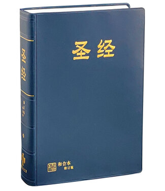 香港聖經公會 Hong Kong Bible Society 聖經．和合本修訂版．神版．藍色膠面白邊（簡體）