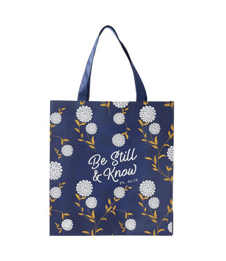 Christian Art Gifts 帆布購物袋 - 詩篇46:10 | Be Still and Know Shopping Tote Bag - Psalm 46:10