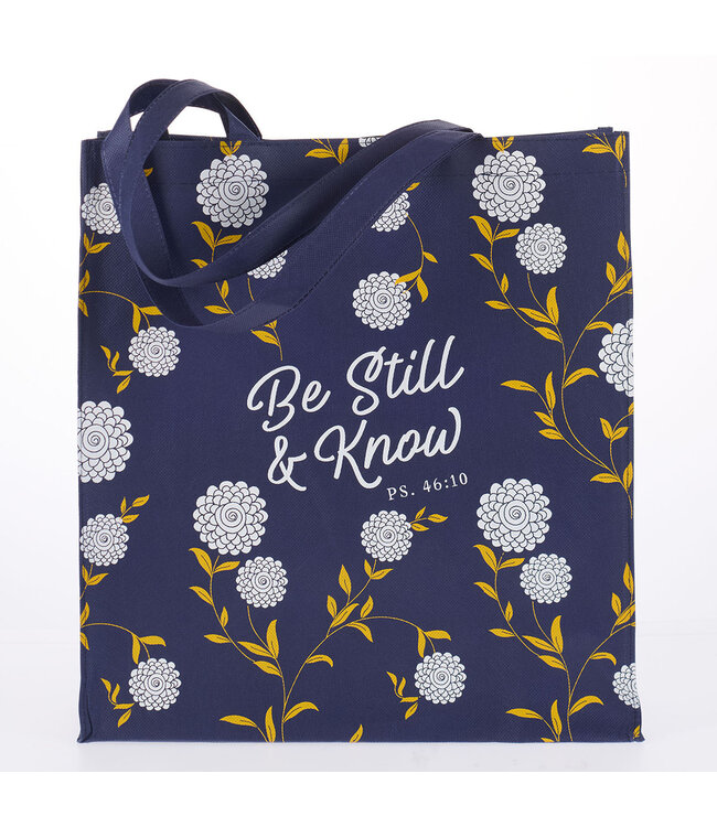 Be Still and Know Shopping Tote Bag - Psalm 46:10 （帆布購物袋 - 詩篇46:10）