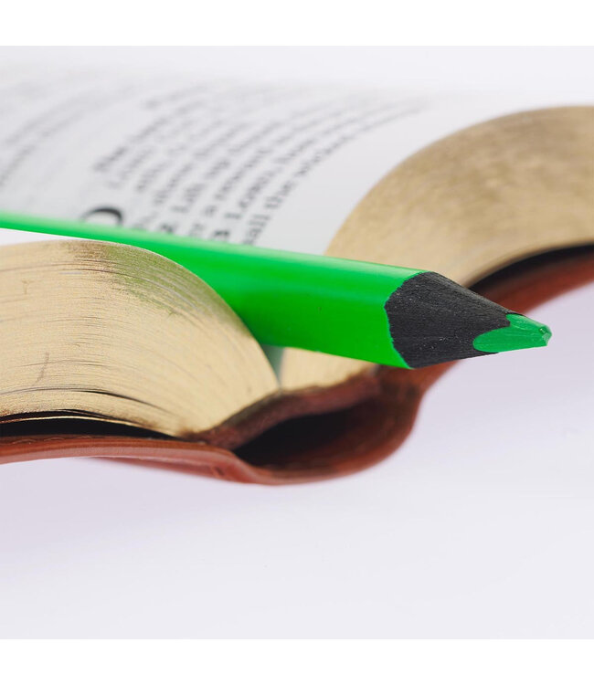 4 Piece Assorted Colors Jumbo Dry Highlighter Bible Markers with Sharpener | 4支混合顏色的大號乾式螢光筆聖經標記筆，附削尖器