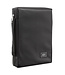 Black Poly-canvas Value Bible Cover with Ichthus Patch (Extra Small) | 黑色帆布帶魚標誌裝飾的經濟聖經套（超小號）