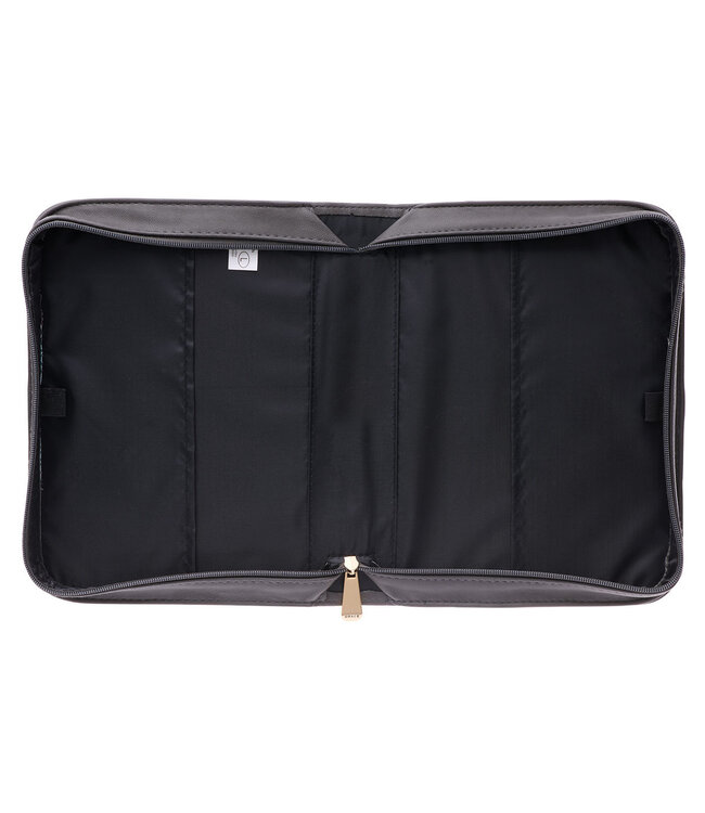 Amazing Grace Gray and Turquoise Faux Leather Fashion Bible Cover with Tassels | 「奇異恩典」灰色和藍綠色仿皮時尚聖經套，附流蘇