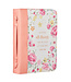 He Works All Things for Good Peach Floral Faux Leather Fashion Bible Cover - Romans 8:28 | 桃花仿皮時尚聖經套 - 羅馬書8:28