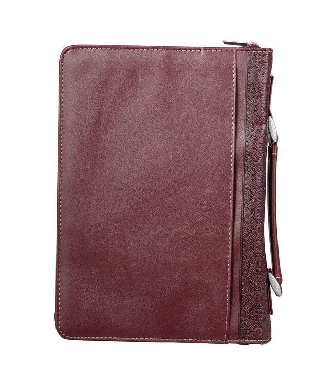 The Lord's Prayer Brown Two-tone Faux Leather Classic Bible Cover | 主禱文啡色雙色仿皮經典聖經套