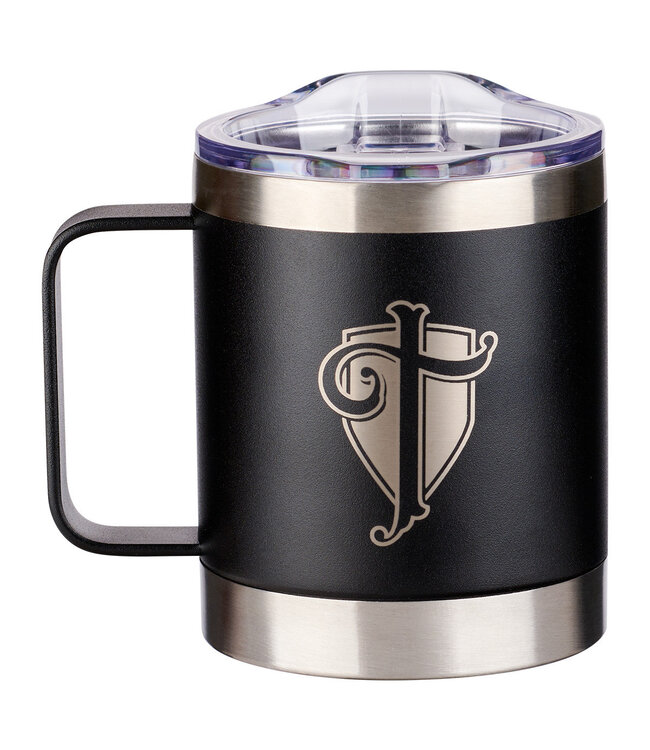 Trust in the LORD Black Camp-style Stainless Steel Mug - Proverbs 3:5 | 「信靠耶和華」黑色露營風不鏽鋼杯 - 箴言 3:5
