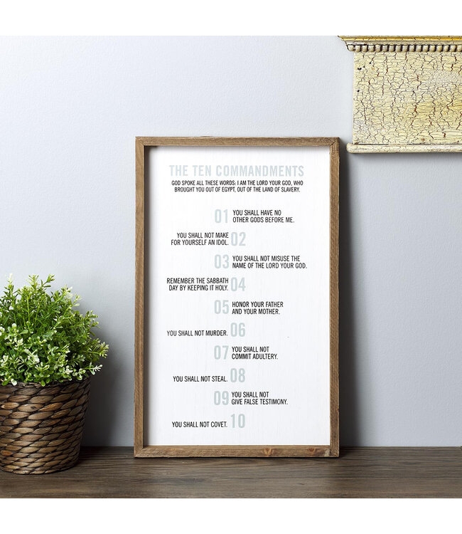 10 Commandments Wall Plaque - Exodus 20:2 | 《十誡》牆飾 - 出埃及記 20:2