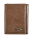 Ichthus Fish Brown Genuine Leather Trifold Wallet | 「Ichthus Fish」啡色真皮三摺錢包