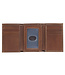 Ichthus Fish Brown Genuine Leather Trifold Wallet | 「Ichthus Fish」啡色真皮三摺錢包