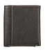 Three Crosses Espresso Brown Full Grain Leather Trifold Wallet | 「Three Crosses」咖啡色全粒面真皮三摺錢包
