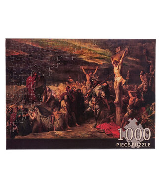 Christian Art Gifts The Crucifixion 1000-piece Jigsaw Puzzle | 《耶穌受難》1000塊拼圖