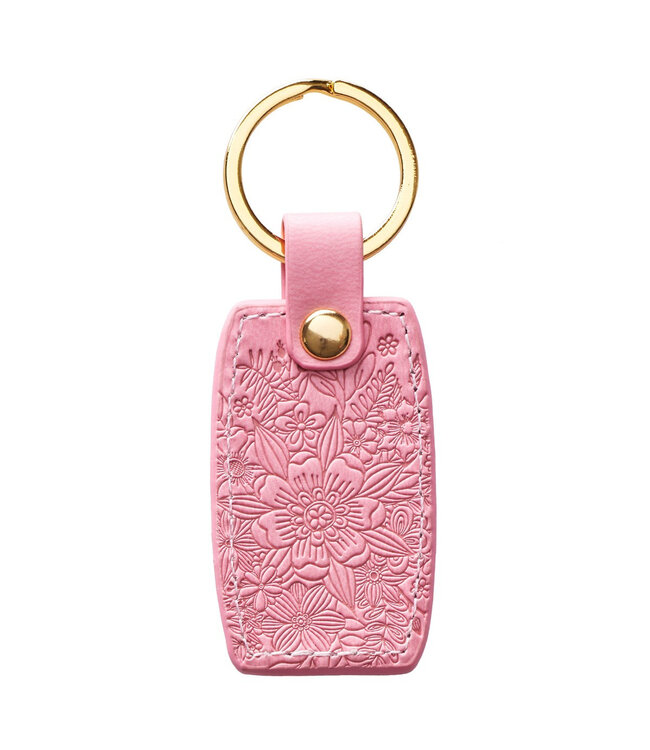 Hope and Future Pink Faux Leather Key Ring - Jeremiah 29:11 | 粉紅色仿皮鑰匙圈 - 耶利米書29:11