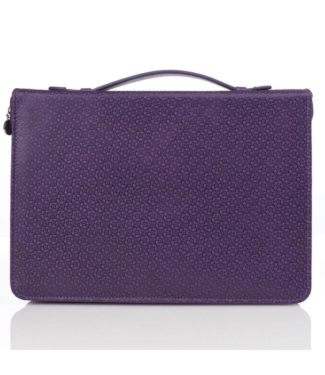 Blessed Purple Butterfly Blessings Faux Leather Fashion Bible Cover - Jeremiah 17:7 時尚仿皮聖經套