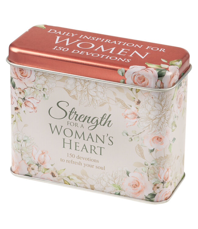 Strength for a Women's Heart Devotional Cards in a Tin | 錫罐裝靈修卡片