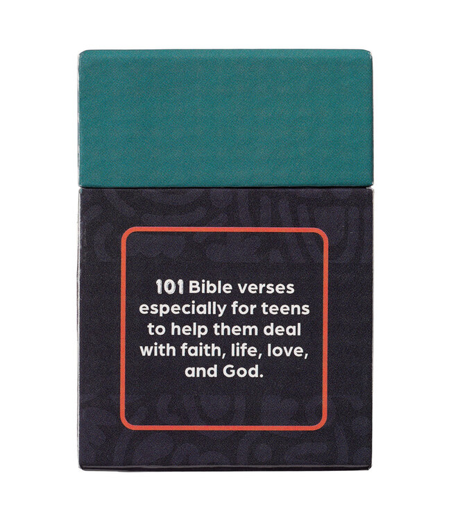 101 Favorite Bible Verses for Teens Teal and Blue Box of Blessings | 祝福金句卡