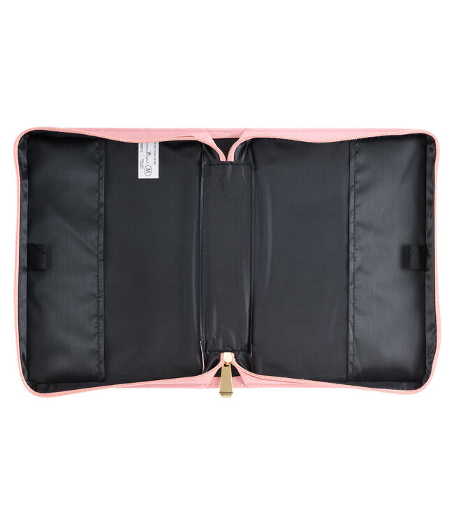 Pastel Meadow Pink Watercolor Faux Leather Bible Cover | 淺色草地粉水彩仿皮聖經套