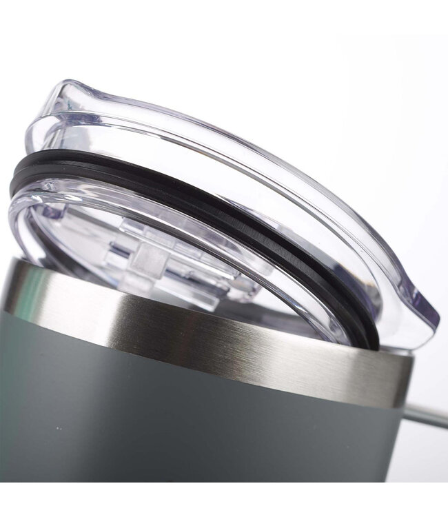 I Can Do All Things Camp Style Stainless Steel Mug in Gray - Philippians 3:14 | "我靠著那加給我力量的，凡事都能做" 灰色營風不銹鋼杯 - 腓立比書 4:13