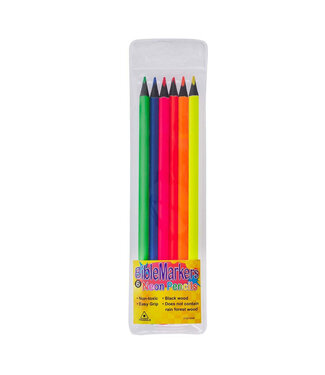 Christian Art Gifts 6 Piece Assorted Color Dry Pencil Bible Marker Set | 6 枝混合顏色乾燥鉛筆聖經標記筆套裝