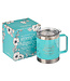 Strength & Dignity - Teal Camp Style Stainless Steel Mug - Proverbs 31:25 | 青綠色露營風格不鏽鋼馬克杯 - 箴言 31:25