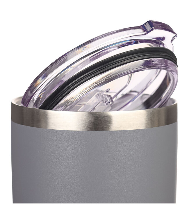 Walk By Faith Gray Stainless Steel Mug - 1 Corinthians 5:7 | 灰色不鏽鋼馬克杯 - 哥林多前書 5:7