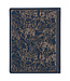 Navy Blue Floral Faux Leather Hardcover Large Print KJV Note-taking Bible