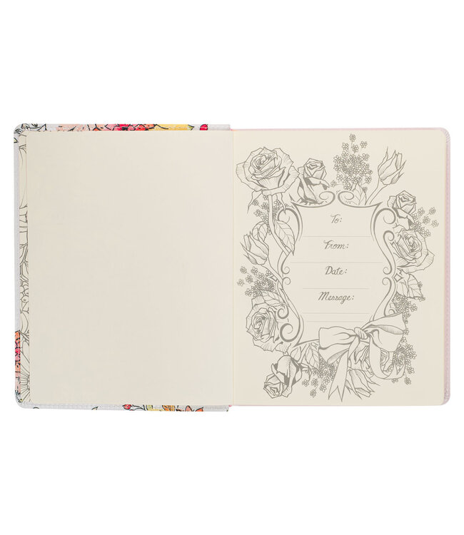 Pearlized White Faux Leather KJV My Creative Bible