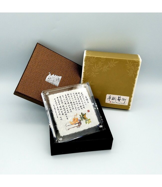 閃石手撕彩繪陳設座：主禱文