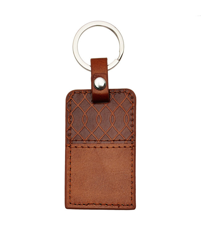 I Know the Plans Tawny Brown Faux Leather Key Ring - Jeremiah 29:11 | 琥珀褐色仿皮鑰匙圈 - 耶利米書 29:11