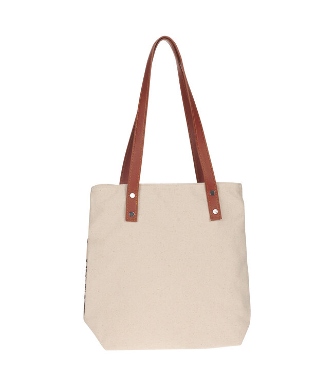 Amazing Grace Natural Canvas Tote Bag - 2 Corinthians 12:9 | 「奇異恩典」天然帆布手提袋 - 哥林多後書 12:9
