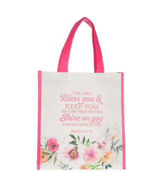 Christian Art Gifts Bless You and Keep You Non-Woven Coated Tote Bag - Numbers 6:24-25 | 不織布塗層環保袋 - 《民數記 6:24-25》