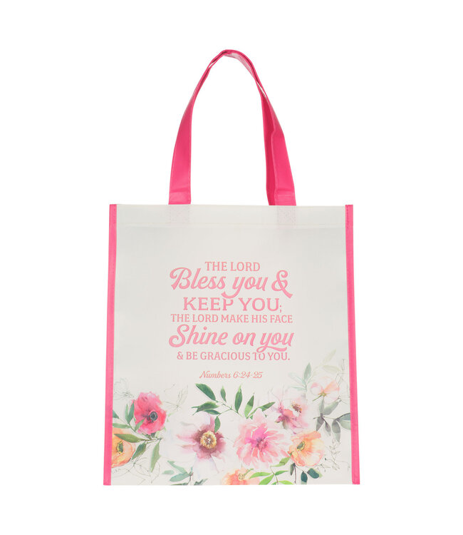 Bless You and Keep You Non-Woven Coated Tote Bag - Numbers 6:24-25 | 不織布塗層環保袋 - 《民數記 6:24-25》