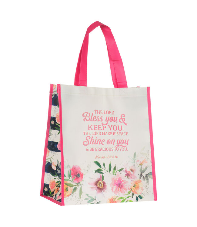 Bless You and Keep You Non-Woven Coated Tote Bag - Numbers 6:24-25 | 不織布塗層環保袋 - 《民數記 6:24-25》